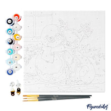 Laden Sie das Bild in den Galerie-Viewer, Mini Malen nach Zahlen mit Rahmen - Weihnachtsfreunde