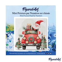 Laden Sie das Bild in den Galerie-Viewer, Mini Malen nach Zahlen mit Rahmen - Weihnachtsmann-Lkw