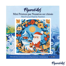 Laden Sie das Bild in den Galerie-Viewer, Mini Malen nach Zahlen mit Rahmen - Kranz und Weihnachtsmann