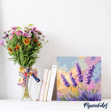 Laden Sie das Bild in den Galerie-Viewer, Mini Malen nach Zahlen mit Rahmen - Lavendel