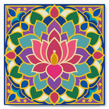 Laden Sie das Bild in den Galerie-Viewer, Mini Malen nach Zahlen mit Rahmen - Lotus-Mandala