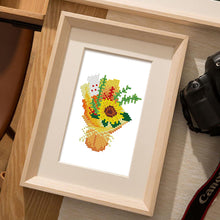 Laden Sie das Bild in den Galerie-Viewer, Mini Diamond Painting 15x20 cm (6 Stück) - Flora und Getopft