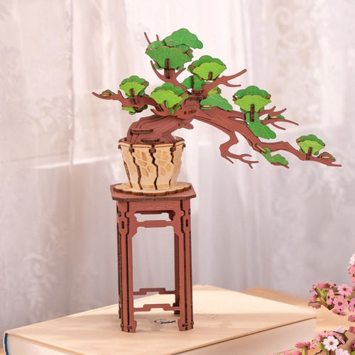 3D Puzzle - Immergrüner Kiefern-Bonsai