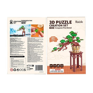 3D Puzzle - Immergrüner Kiefern-Bonsai