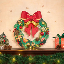 Laden Sie das Bild in den Galerie-Viewer, 3D Puzzle - Weihnachtskranz Figured'Art