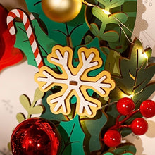 Laden Sie das Bild in den Galerie-Viewer, 3D Puzzle - Weihnachtskranz