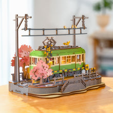 Laden Sie das Bild in den Galerie-Viewer, 3D Puzzle - Sakura-Straßenbahnfahrt