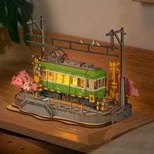 Laden Sie das Bild in den Galerie-Viewer, 3D Puzzle - Sakura-Straßenbahnfahrt