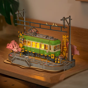 3D Puzzle - Sakura-Straßenbahnfahrt