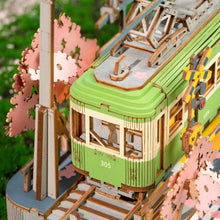 Laden Sie das Bild in den Galerie-Viewer, 3D Puzzle - Sakura-Straßenbahnfahrt
