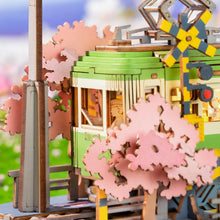 Laden Sie das Bild in den Galerie-Viewer, 3D Puzzle - Sakura-Straßenbahnfahrt