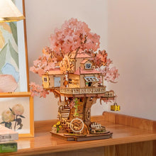 Laden Sie das Bild in den Galerie-Viewer, 3D Puzzle - Sakura-Baumhaus