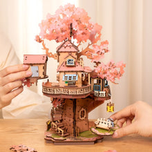 Laden Sie das Bild in den Galerie-Viewer, 3D Puzzle - Sakura-Baumhaus