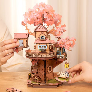 3D Puzzle - Sakura-Baumhaus