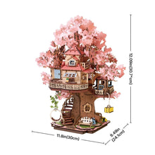 Laden Sie das Bild in den Galerie-Viewer, 3D Puzzle - Sakura-Baumhaus
