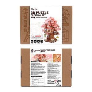 3D Puzzle - Sakura-Baumhaus