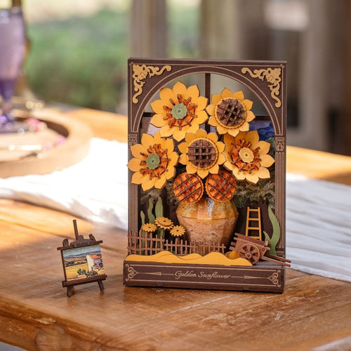 3D Puzzle - Goldene Sonnenblume