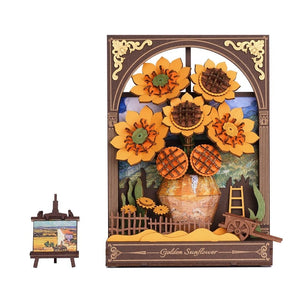 3D Puzzle - Goldene Sonnenblume