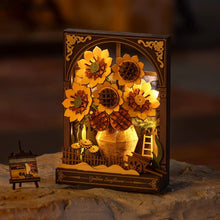 Laden Sie das Bild in den Galerie-Viewer, 3D Puzzle - Goldene Sonnenblume