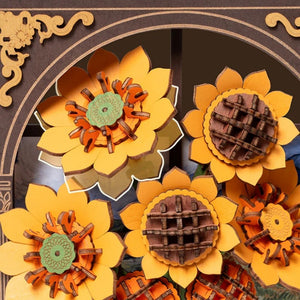 3D Puzzle - Goldene Sonnenblume