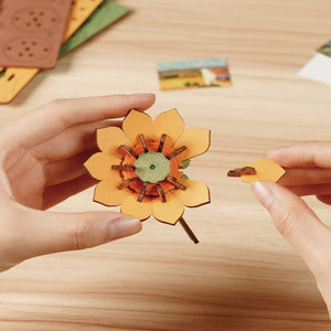 3D Puzzle - Goldene Sonnenblume
