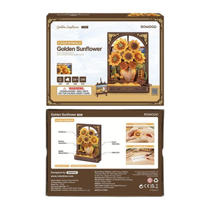 3D Puzzle - Goldene Sonnenblume