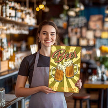 Laden Sie das Bild in den Galerie-Viewer, Malen nach Zahlen Metallposter - Frisches Bier Zwei Krüge