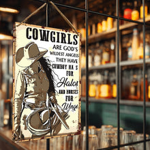 Laden Sie das Bild in den Galerie-Viewer, Malen nach Zahlen Metallposter - Cowgirls