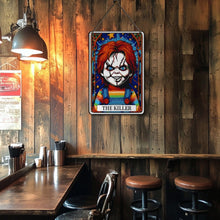 Laden Sie das Bild in den Galerie-Viewer, Malen nach Zahlen Metallposter - Die rote Killerpuppe