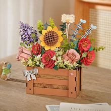 Laden Sie das Bild in den Galerie-Viewer, 3D Puzzle - Holzblumenbox