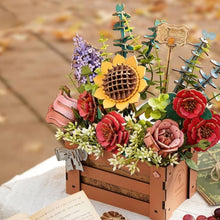 Laden Sie das Bild in den Galerie-Viewer, 3D Puzzle - Holzblumenbox