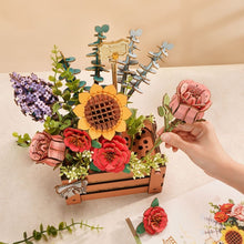 Laden Sie das Bild in den Galerie-Viewer, 3D Puzzle - Holzblumenbox