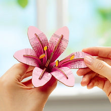 Laden Sie das Bild in den Galerie-Viewer, 3D Puzzle - Blumenkorb aus Holz