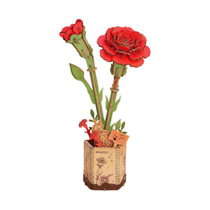 3D Puzzle - Rote Nelke