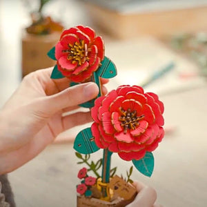 3D Puzzle - Rote Nelke