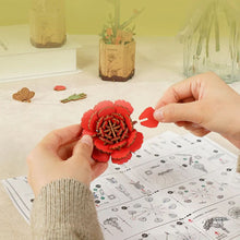 Laden Sie das Bild in den Galerie-Viewer, 3D Puzzle - Rote Nelke