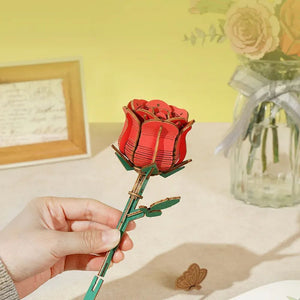 3D Puzzle - Rote Nelke