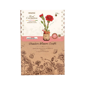 3D Puzzle - Rote Nelke