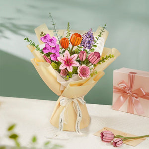 3D Puzzle - Rosa Tulpe