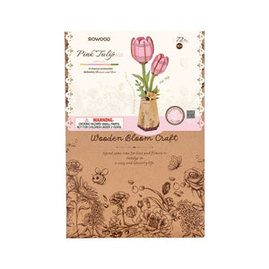 3D Puzzle - Rosa Tulpe