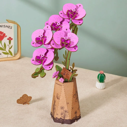 3D Puzzle - Lila Schmetterlingsorchidee