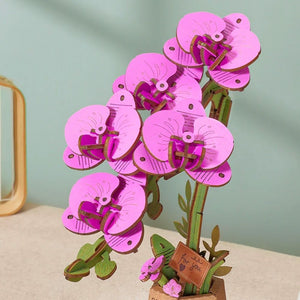 3D Puzzle - Lila Schmetterlingsorchidee