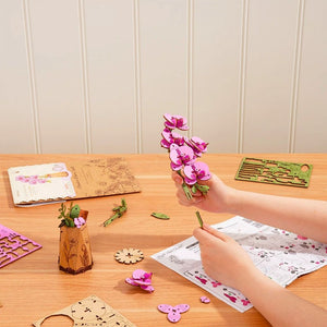 3D Puzzle - Lila Schmetterlingsorchidee