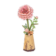 Laden Sie das Bild in den Galerie-Viewer, 3D Puzzle - Rosa Dahlie