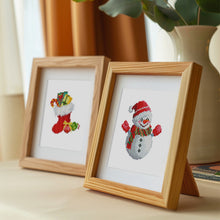 Laden Sie das Bild in den Galerie-Viewer, Mini Diamond Painting 15x20 cm (2 Stück) - Weihnachtsstrumpf und Rentier