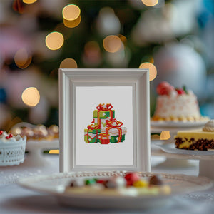 Mini Diamond Painting 15x20 cm (2 Stück) - Getränke und Festliche Kränze