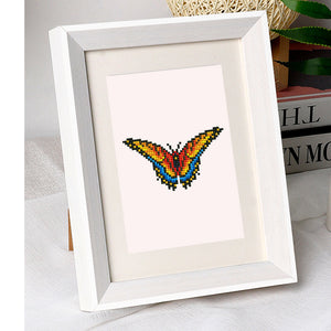 Mini Diamond Painting 15x20 cm (2 Stück) - Schmetterling und Vogel