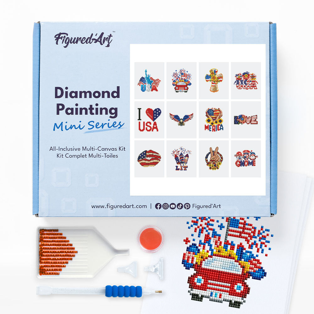 Mini Serie Diamond Painting - Amerikanischer Stolz