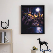 Laden Sie das Bild in den Galerie-Viewer, Harry Potter - Hogwarts-Schloss bei Nacht