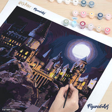 Laden Sie das Bild in den Galerie-Viewer, Harry Potter - Hogwarts-Schloss bei Nacht
